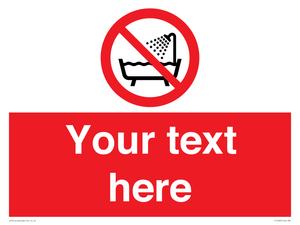 Custom Do not use this device in a bathtub shower or water-filled reservoir